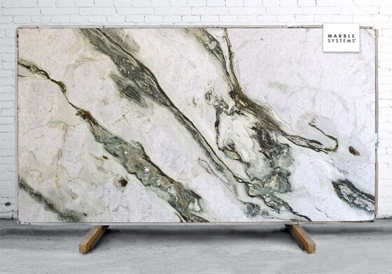 Calacatta Da Vinci Polished Marble Slab Random 1 1/4