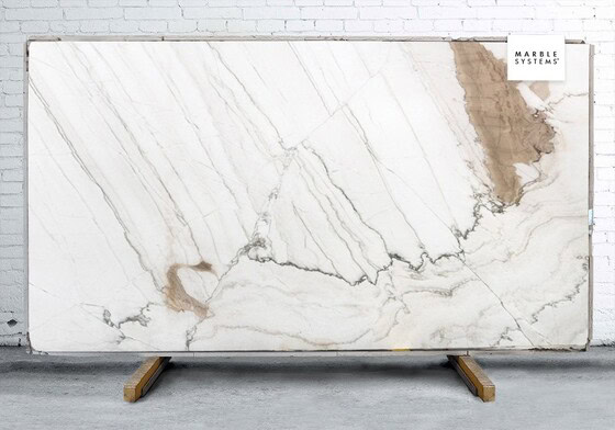 White Macaubas Polished Quartzite Slab Random 1 1/4