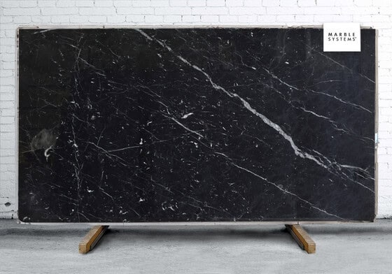 Negro Marquina Polished Marble Slab Random 1 1/4