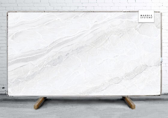 White Paradise B Lappato Lucido Porcelain Slab 64x128