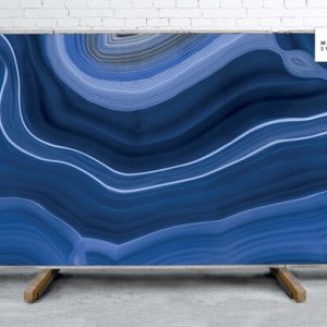 Agata Blu B Lappato Lucido Porcelain Slab 64x128