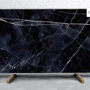 Calacatta Black A Lappato Lucido Porcelain Slab 64x128