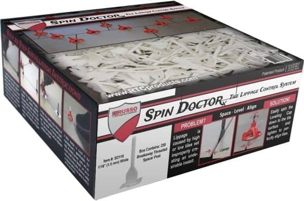 Spin Doctor: Tile Lippage Control System - 1/16" White (250 Pieces)