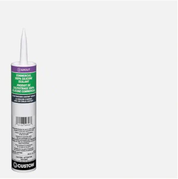 Commercial 100% Silicone Sealant/Caulking - #640 ARCTIC WHITE