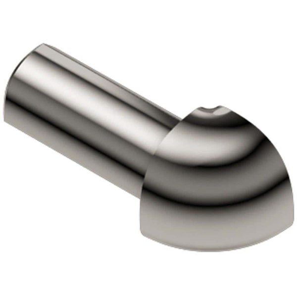 RONDEC OUT CORNER 1/2 Inch ALUM POLISH NICKEL