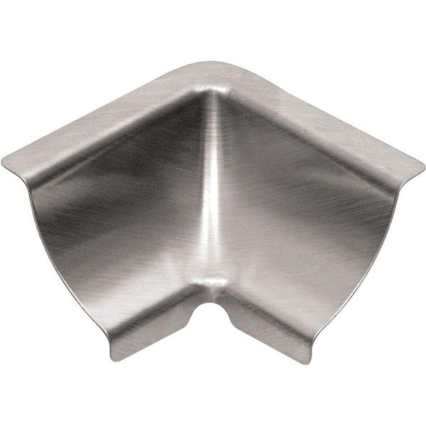 Schluter DILE-EHK Inside Corner 135-Way with 23/32 Inch (18.5 mm) Radius- Stainless Steel (V4)