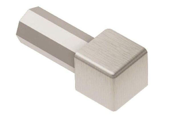 QUADEC IN/OUT CORNER 5/16  ALUM BRUSH NICKEL