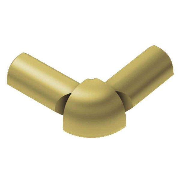 RONDE -LEG OUT CORNER 5/16  ALUM SATIN BRASS