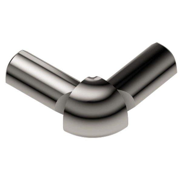 RONDE -LEG OUT CORNER 1/2 Inch ALUM POLISH NICKEL