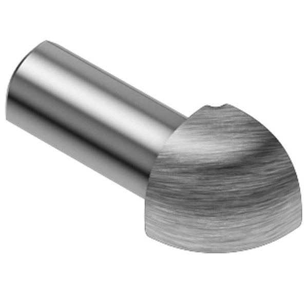 RONDEC OUT CORNER 1/4  ALUM BRUSH CHROME