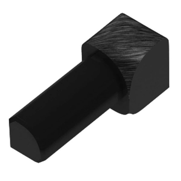 RONDEC IN CORNER 5/16  ALUM BRUSH BLACK