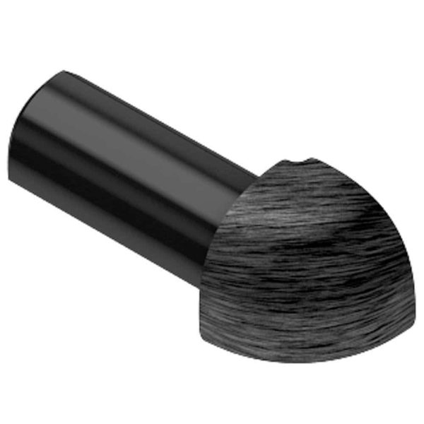 RONDEC OUT CORNER 5/16  ALUM BRUSH BLACK