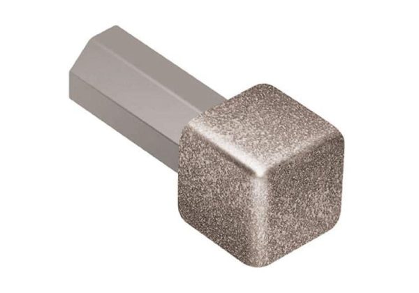 QUADEC IN/OUT CORNER 3/8  ALUM STONE GREY