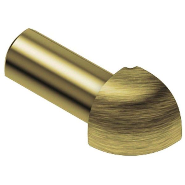 RONDEC OUT CORNER 5/16  ALUM BRUSH BRASS