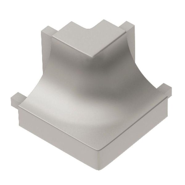 Schluter DILE-AHK Square Outside Corner 90 with 3/8  (10 mm) Radius- Aluminum Anodized Matte Nickel