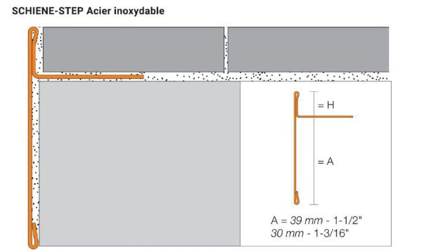 SCHIEN-STE-39 PROFILE 7/16  BRUSH STN STEEL - Image 5