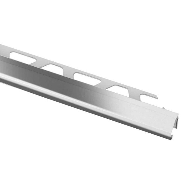 Schluter DIADEC Finishing and Edg-protection Profile with 45? Beveled Edge- Aluminum Anodized Polished Chrome 1/2 Inch (12.5 mm) x8f -1/2 Inch