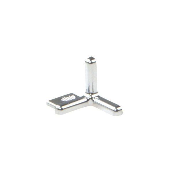 INDEC RECESS CORNER TRIM 1/2 Inch ALUM POLISH CHROME