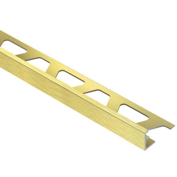 SCHIENE EDGE TRIM 3/8  ALUM BRUSH BRASS