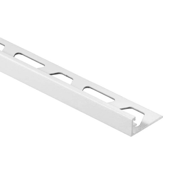 SCHIENE EDGE TRIM 1/2 Inch ALUM MAT BRIGHT WHITE