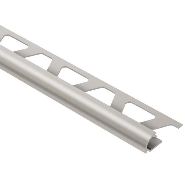 RONDEC BULLNOSE TRIM 1/4  ALUM SATIN NICKEL