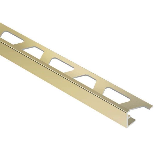 SCHIENE EDGE TRIM 3/8  ALUM POLISH BRASS