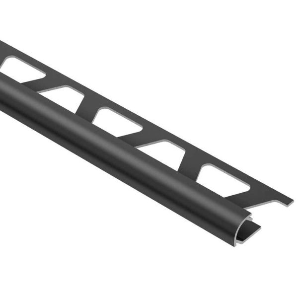 RONDEC BULLNOSE TRIM 3/8  ALUM GRAPHITE