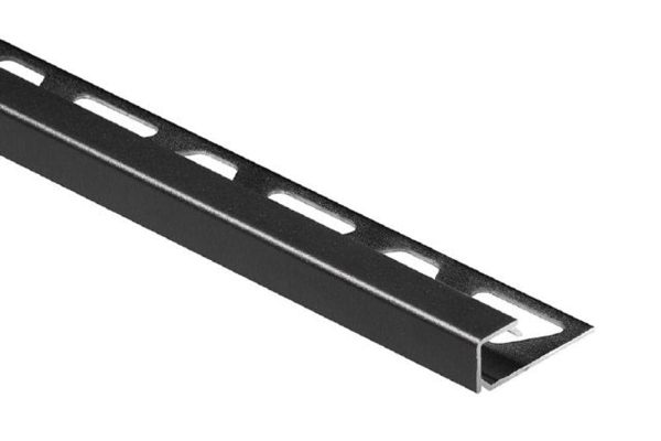 QUADEC SQUARE EDGE TRIM 1/2 Inch ALUM MATTE BLACK 10ft