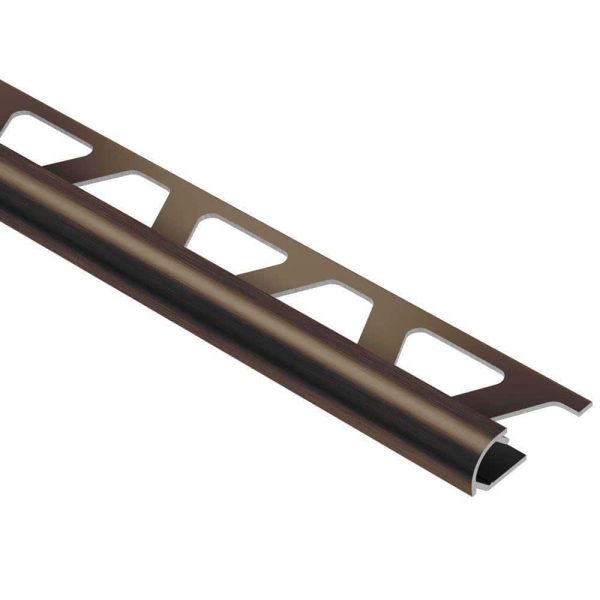 RONDEC BULLNOSE TRIM 3/8  ALUM ANTQ BRONZE