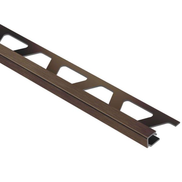 QUADEC SQUARE EDGE TRIM 3/8  ALUM ANTQ BRONZE