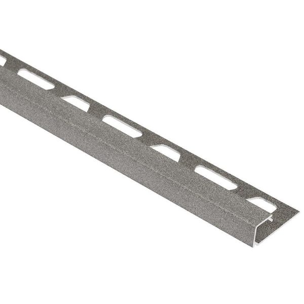 QUADEC SQUARE EDGE TRIM 3/8  ALUM STONE GREY