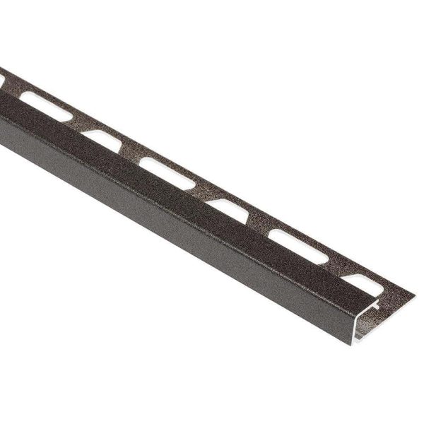 QUADEC SQUARE EDGE TRIM 3/8  ALUM DARK ANTHRACITE