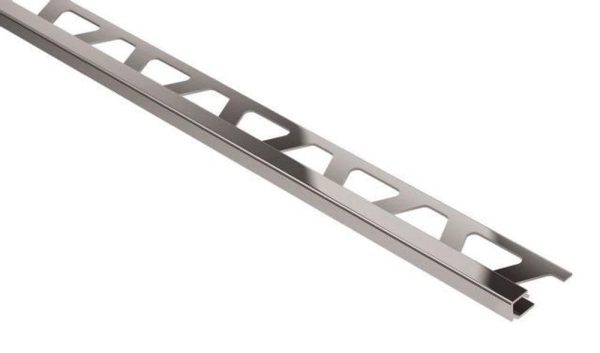 QUADEC SQUARE EDGE TRIM 1/4  ALUM POLISH CHROME