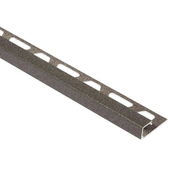 QUADEC SQUARE EDGE TRIM 3/8  ALUM LT ANTHRACITE