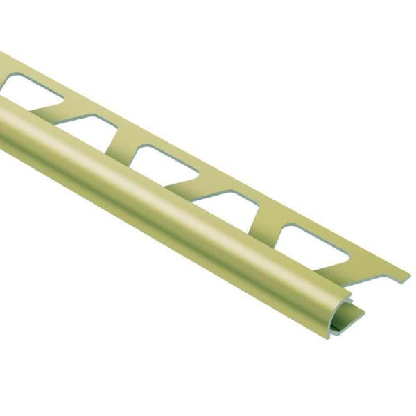 RONDEC BULLNOSE TRIM 5/16  ALUM SATIN BRASS