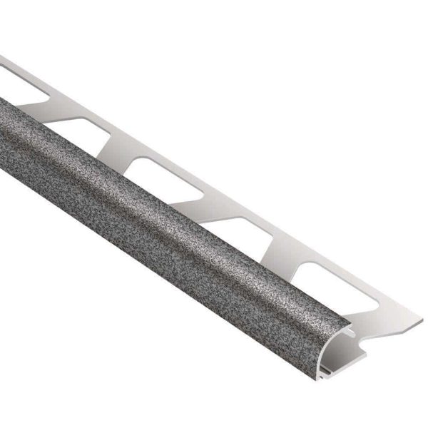 RONDEC BULLNOSE TRIM 3/8  ALUM PEWTER