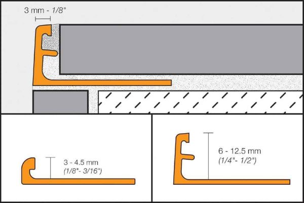 SCHIEN-RADIUS EDGE TRIM 5/16  ALUM BRUSH NICKEL - Image 4