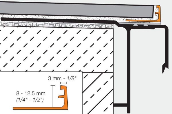 SCHIEN-RADIUS EDGE TRIM 5/16  ALUM BRUSH NICKEL - Image 5