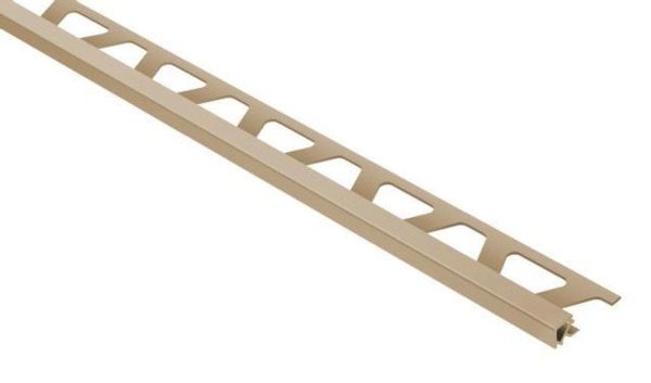 QUADEC SQUARE EDGE TRIM 1/2 Inch PVC LT BEIGE