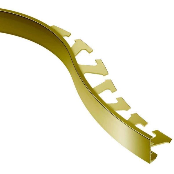 SCHIEN-RADIUS EDGE TRIM 7/8  BRASS