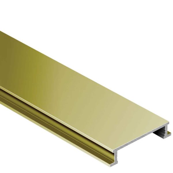 DESIGNLINE 1  BORDER TRIM 1/4  ALUM SATIN BRASS