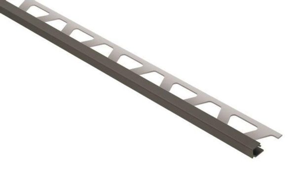 QUADEC SQUARE EDGE TRIM 1/4  ALUM QUARTZ GRAY