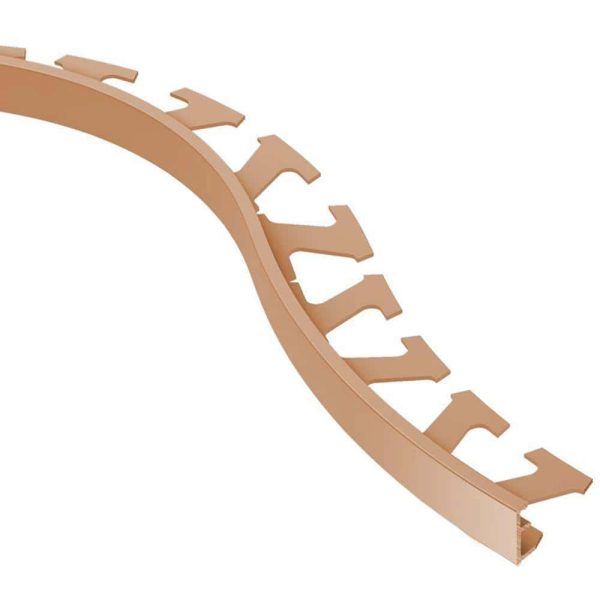 SCHIEN-RADIUS EDGE TRIM 1/4  ALUM SATIN COPPER