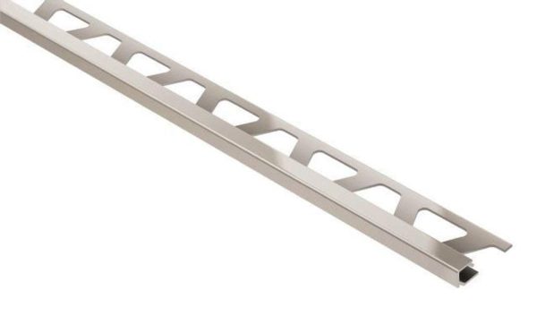 QUADEC SQUARE EDGE TRIM 1/4  SAT NICKEL ALUM