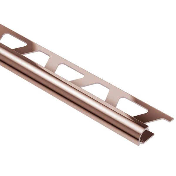 RONDEC BULLNOSE TRIM 1/4  ALUM POLISH COPPER