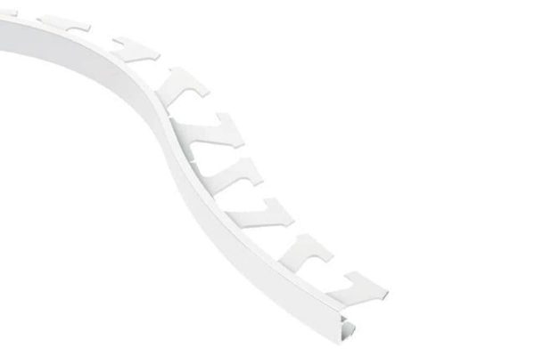 SCHIEN-RADIUS EDGE TRIM 1/4  ALUM WHITE