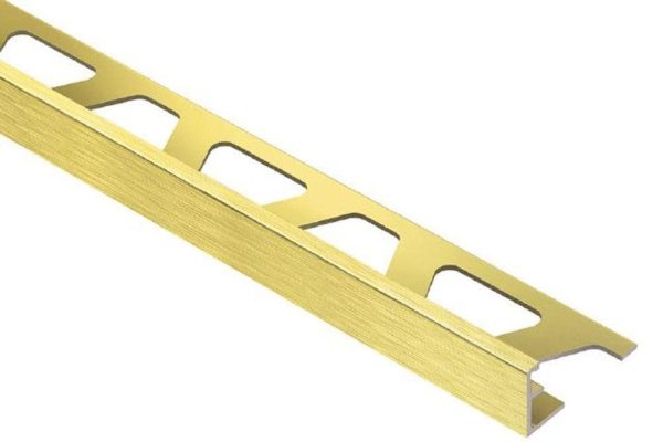 SCHIEN-RADIUS EDGE TRIM 1/4  ALUM BRUSH BRASS - Image 7