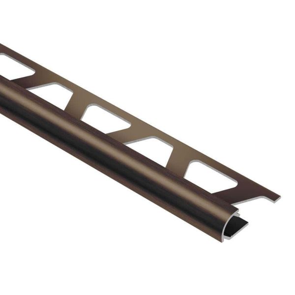 RONDEC BULLNOSE TRIM 1/4  ALUM ANTQ BRONZE