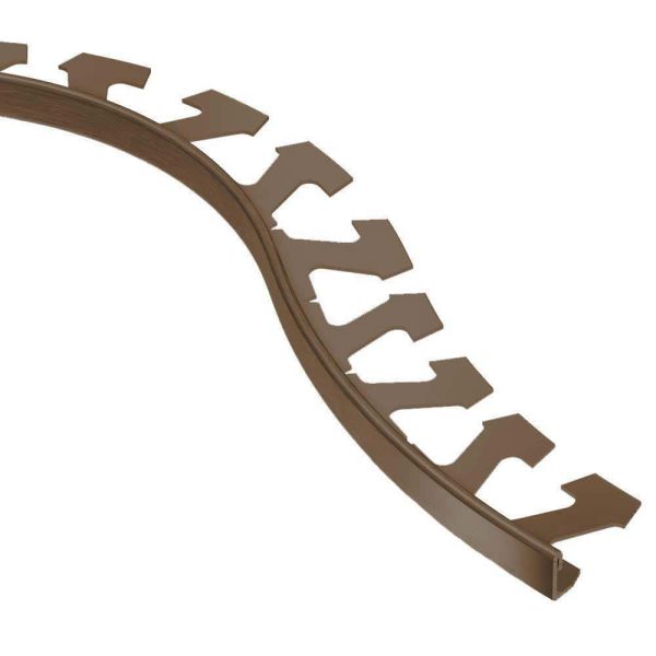 SCHIEN-RADIUS EDGE TRIM 1/4  ALUM ANTQ BRONZE