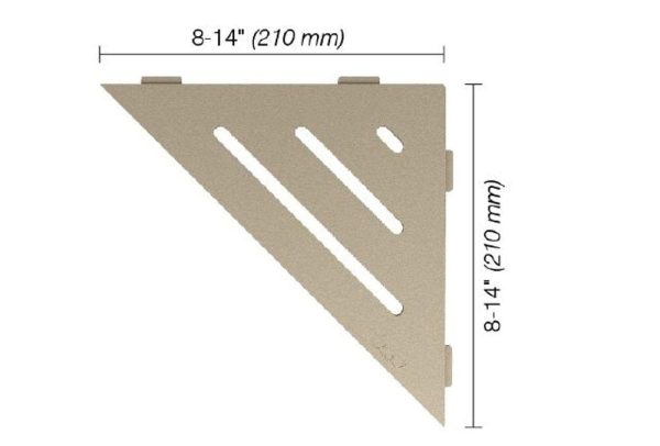 SHELF TRIANGULAR CORNER WAVE CREAM